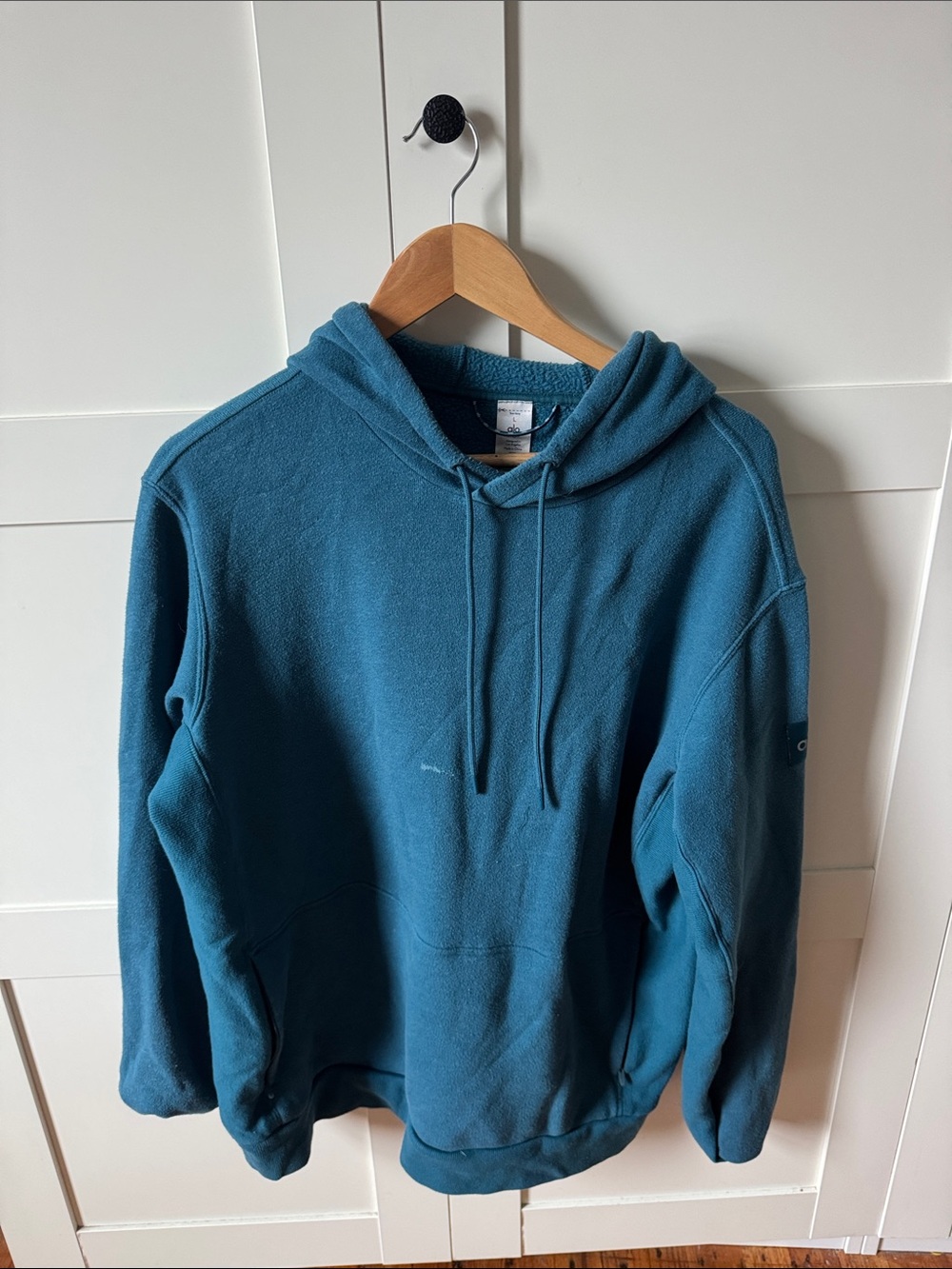 ALO Teal Hooded Sweatshirt with Drawstring